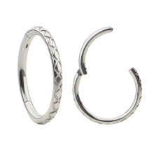 Simple and stylish ASTM F136 Titanium high polished septum nose ring body piercing jewelry